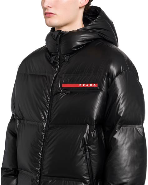 PRADA MENS PUFFER Jacket Down Black SGA180 Padded 